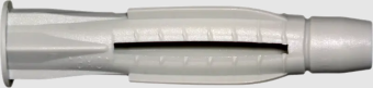 Дюбель анкерный (узловой) пластиковый с буртом Ø6*45мм, тип "Жгут", без шурупа, Wave, (100шт)