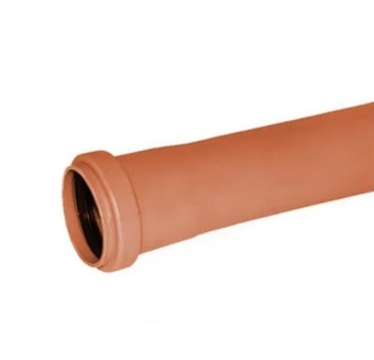 Труба канализационная наружная ПВХ (PVC) SN2. Ø160x3.2x4000 мм. MPN (оранж)