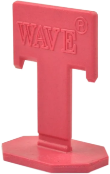  Клема (клипса, основа) для системы выравнивания плитки (СВП) 1,0мм, пластик, Wave, (100шт)