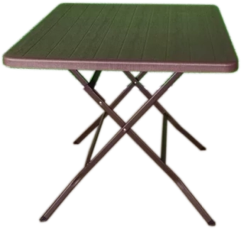 Складной садовый стол с имитацией доски Grain, 79*79*74 см, цвет - MARO 