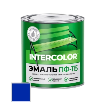 Эмаль универсальная алкидная PF-115 "Intercolor" Синий 0,8 кг