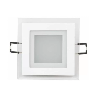 Встраиваемый светильник SMD 6Вт 6400K  480Lm (стекло-квадратный)