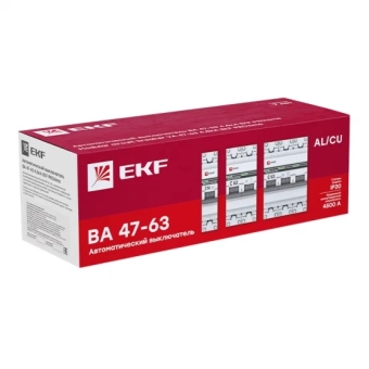 EKF Автоматический выключатель 1P 6A 4.5KA BA 47-63 