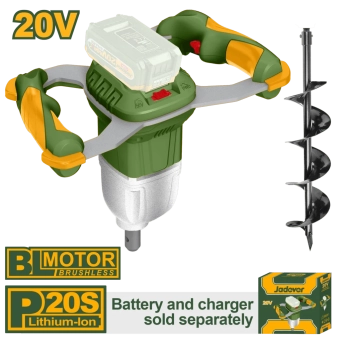 Бур садовый беспроводной 20V, 125 об/мин, 800 мм JDQE15801 Jadever