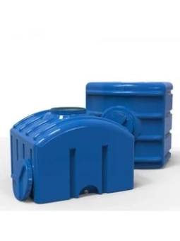 Емкость для воды 500 л квадратная (синяя) + штуцер ½'' 95x93x70 мм