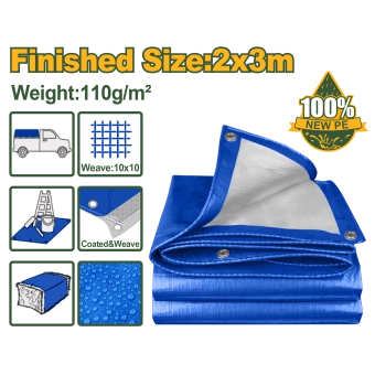 Тент легкий,полиэтиленовый, водонепроницаемый 100% PE 110 г/м² 2m*3m JDTQ1123 Jadever