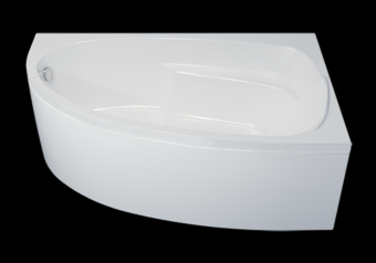 Ванна акриловая угловая MADRID правая 170*95 см, Комплект (каркас+сифон+экран) 