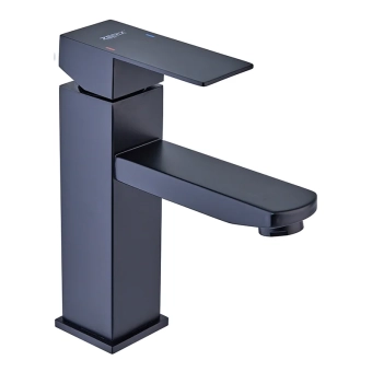 Смеситель для умывальника из нержавеющей стали  Zerix KUB-001 BLACK