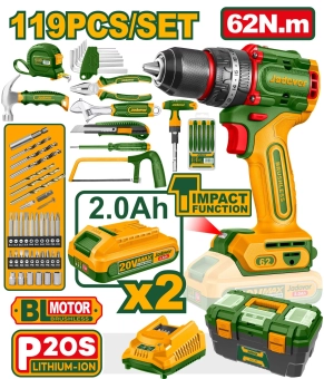 Набор инструментов из 119 предметов  JDDT4B119 Jadever