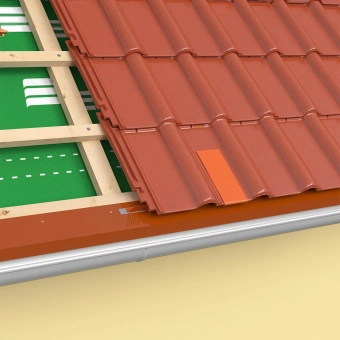 Лента битумная для кровли Eurovent FLEXBIT 100 мм х 10 м, кирпичный