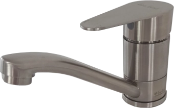 Смеситель кухонный на мойку Eco Line INOX 832-15 - однорычажный, нержавеющая сталь
