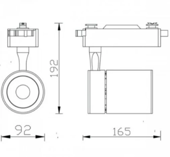 Трековый светодиодный светильник DUBLIN 35W черный 4200K 018-018-0035