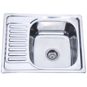 Мойка кухонная Zerix Z5848-08-180E (SATIN) правая