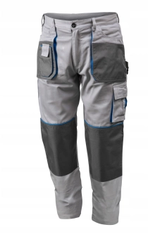 Брюки рабочие HOGERT серый/черный р.48-58 (S-XXL) HT5K277