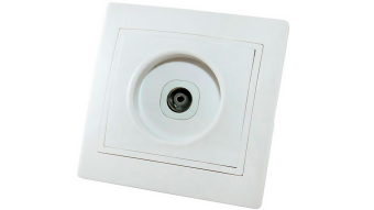 Розетка TV белая TDM TAIMIR