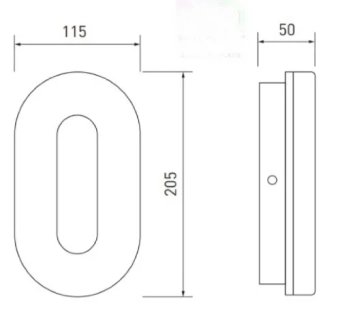 Настенный светильник LED TWIST уличный 10W 750LM IP65 4000K овал черный LD-TWI10WOW-40