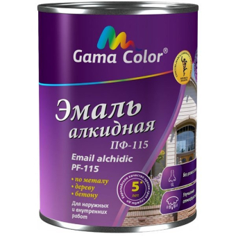 Эмаль алкидная Gama-Color ПФ-115 Темно-серый 2.7кг 