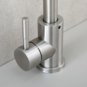 Смеситель для мойки - MAT│ECO INOX - высокий излив, нержавеющая сталь