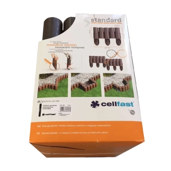 Садовый бордюр Cellfast Standard 5, общая длина 2,32 м, коричневый