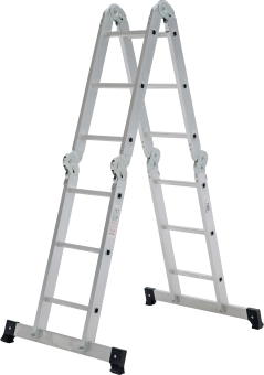 Лестница – трансформер алюминиевая 4 секции по 3 ступени, Новая Высота
