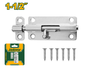Задвижка накладная (шпингалет, щеколда) с шурупами 1 1/2", JDCX2K15 Jadever