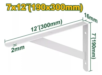 Кронштейн усиленный для полок 300*190 мм; JDZJ2330 Jadever