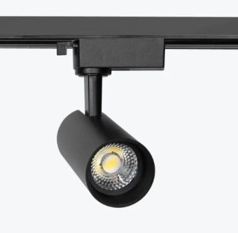 Трековый светодиодный светильник однофазный черный 10Вт 4000K PL-10TLE-BK