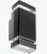 Фасадный светильник max.2x35W GU10 IP54 110x105x235mm черный PL-12652P PANLIGHT