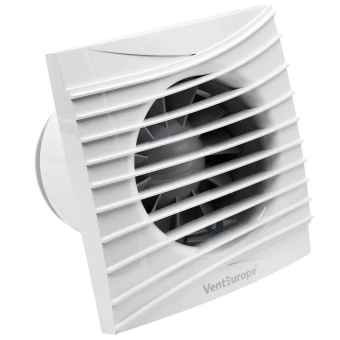 Вентилятор вытяжной осевой c обратным клапаном Vent Europe FANCY 100 BD TURBO d.100 мм, 19 Вт, 220-240 В, IP24