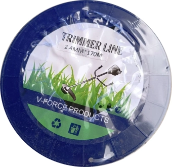 Триммерная леска, 2,4мм, 170м, круглая, катушка, TB001