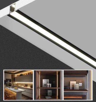 Профиль LED врезной 3m micro 7.5*8.5 черный PL-7.5/8.8-A-BL алюм PANLIGHT
