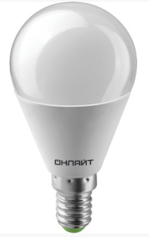 Лампа светодиодная  10W E27 6500K G45 Glob ONLAIT 61970