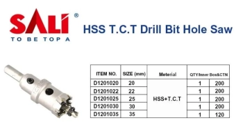 Коронка для отверстий в металле Ø25мм HSS+TCT, SALI