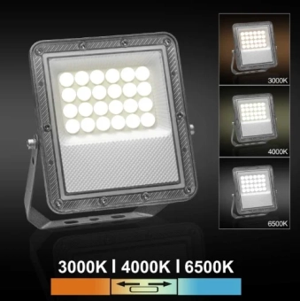 Светодиодный прожектор PL-FLP-20-3CCT 20W CCT 3000K/4000K/6500K