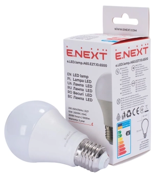Лампа светодиодная LED  A60  E27  10Вт, 6500К