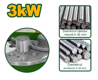 Станок для гибки арматуры 3kW 380V 50Hz 6-32mm  JDSBB1A40 Jadever