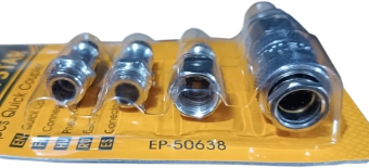 Набор быстросъемных адаптеров для компрессора 4шт; 1/4", Epica Star; EP-50638