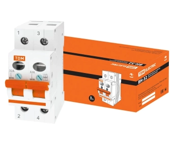 Выключатель нагрузки (мини-рубильник) BH-32 2P 32A TDM