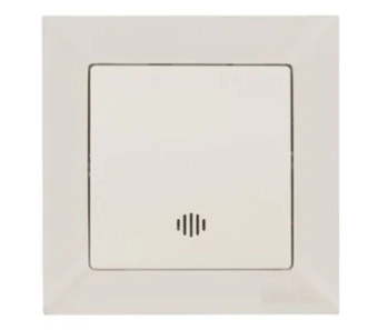 Выключатель 1P+LED 10A с подсветкой белый CANDELA Mutlusan
