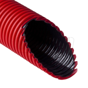 Труба гофрированная для кабеля Ø75 (63mm) HDRE 450 N/m ELCRO / красная, двухслойная