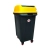 Мусорный бак на колесах HIPPO 70L Антрацит/Желтый Мусорный бак на колесах HIPPO 70L Антрацит/Желтый