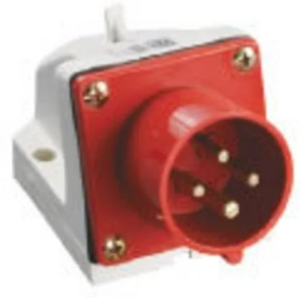 Вилка стационарная 515 3P+N+E 16A 380V IP44 TDM