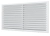 Вытяжная вентиляционная решетка с сеткой 11x22 White