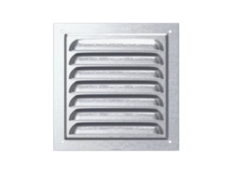 Решетка вентиляционная, оцинкованная сталь 25*25 см, ERA