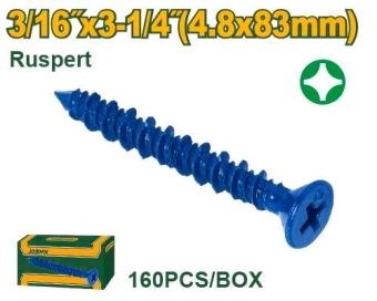 Саморез с покрытием Ruspert, GIPS-CARTON 4.8*83 мм(160шт) JDXSQ915 Jadever