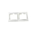Рамка 2 постовая белая LUNA 1000kW