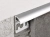 Z8, Алюм. профиль для керам. плитки 8 мм, наружн., 2,5 м, серебристый матовый
