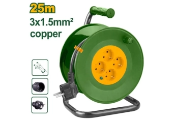 Удлинитель на катушке 25м; 4шт 3*1,5мм²; IP20 Jadever JDEJ8380