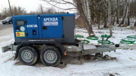 Дизель-генератор в аренду! На прицепе! 35kW