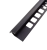 ZB10, Алюминиевый  профиль для керамической плитки 10 мм, наружный, 2.5 м Black Matt